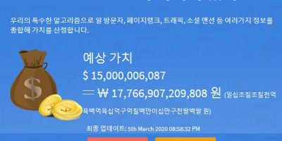 내 홈페이지 값어치는 얼마?